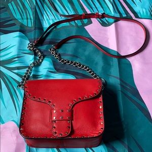 Rebecca Minkoff Studded Red Crossbody Bag